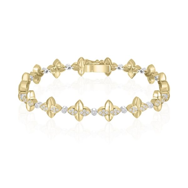 Diamond Bracelet 14k Yg 1.12cttw